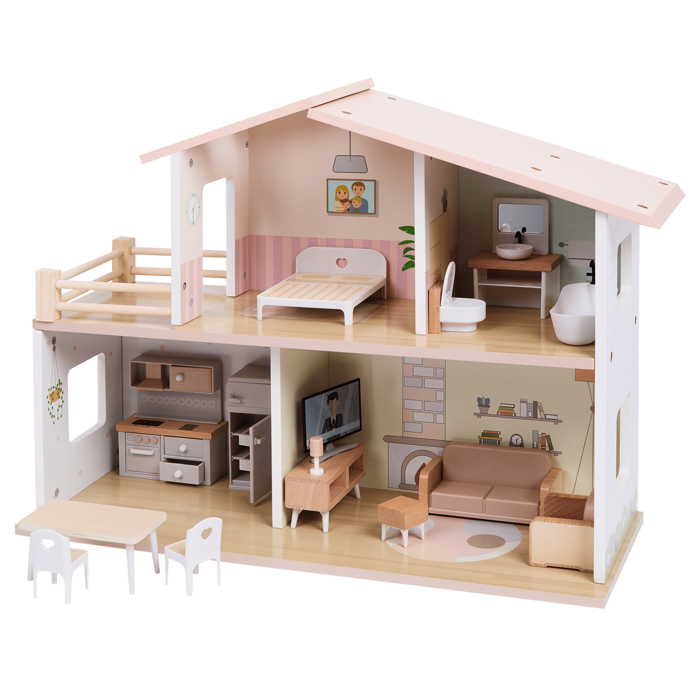 Casa delle bambole in legno Mini Matters Action IT