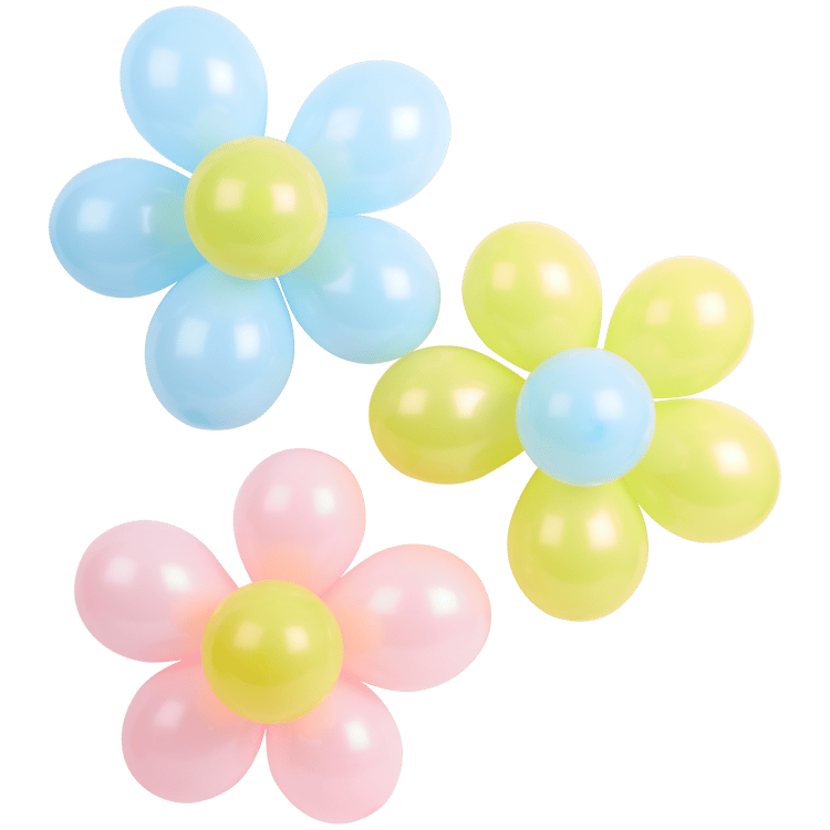 Ballons en forme de fleur Avec