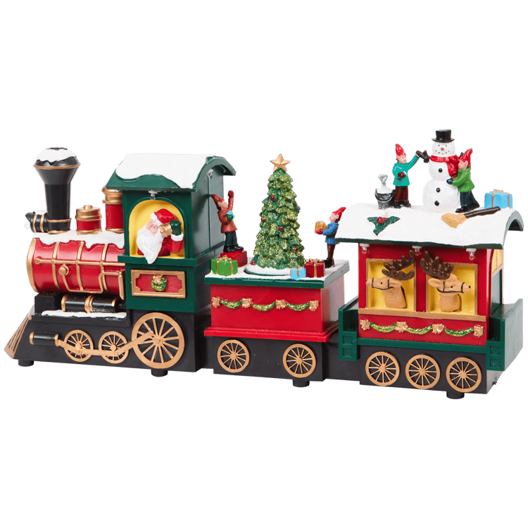 Scène de Noël train