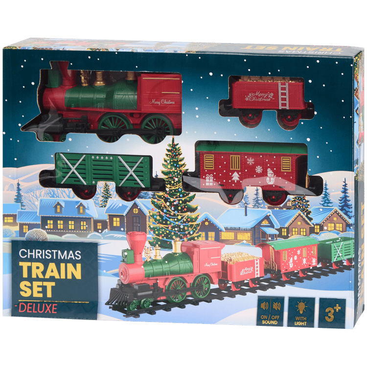 Tren de Navidad con luz y sonido