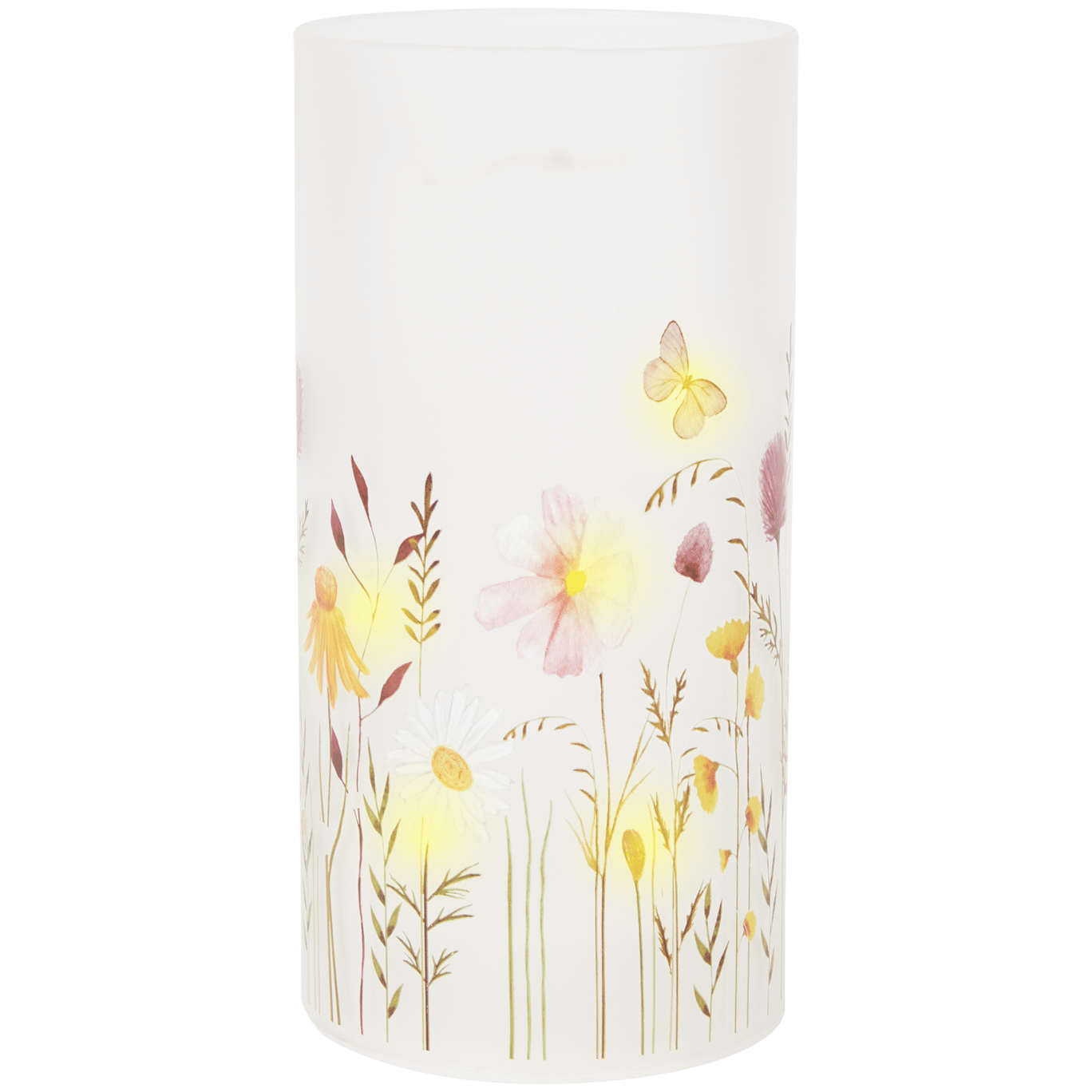 Lampe avec imprimé floral