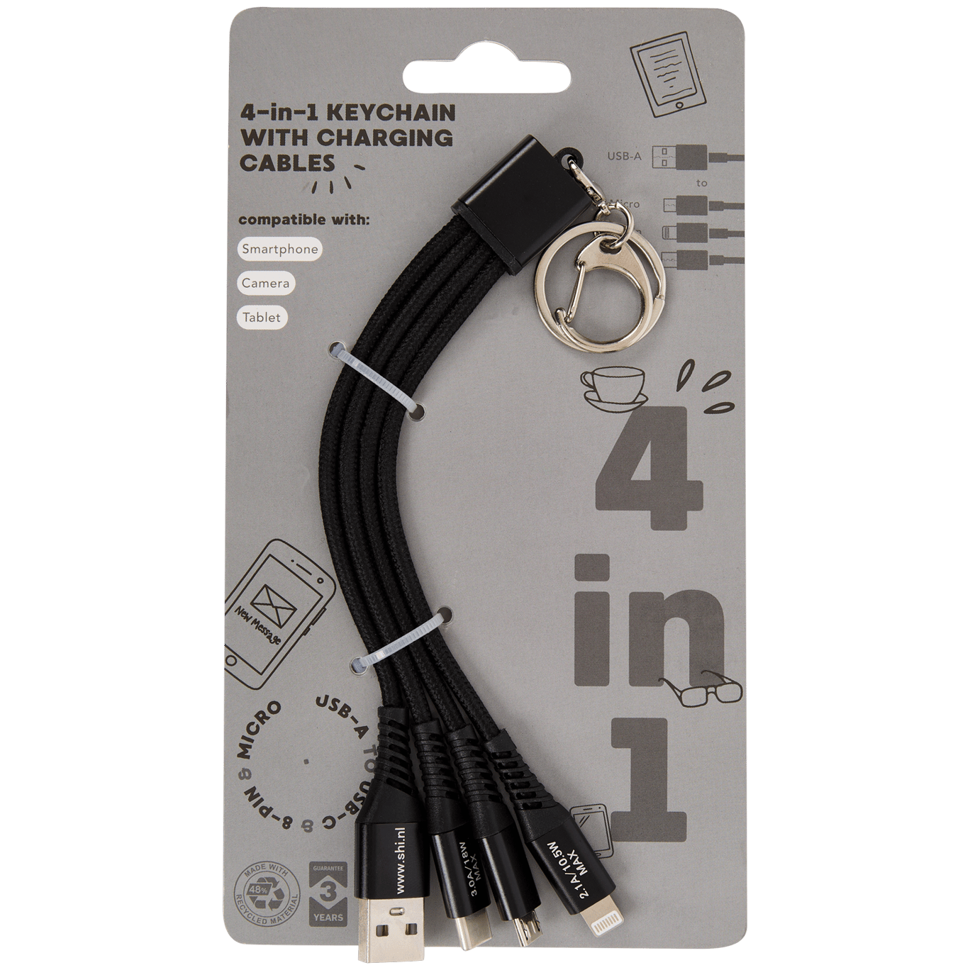 Portachiavi Con Moneta Finta Per Carrello Della Spesa - Cablematic