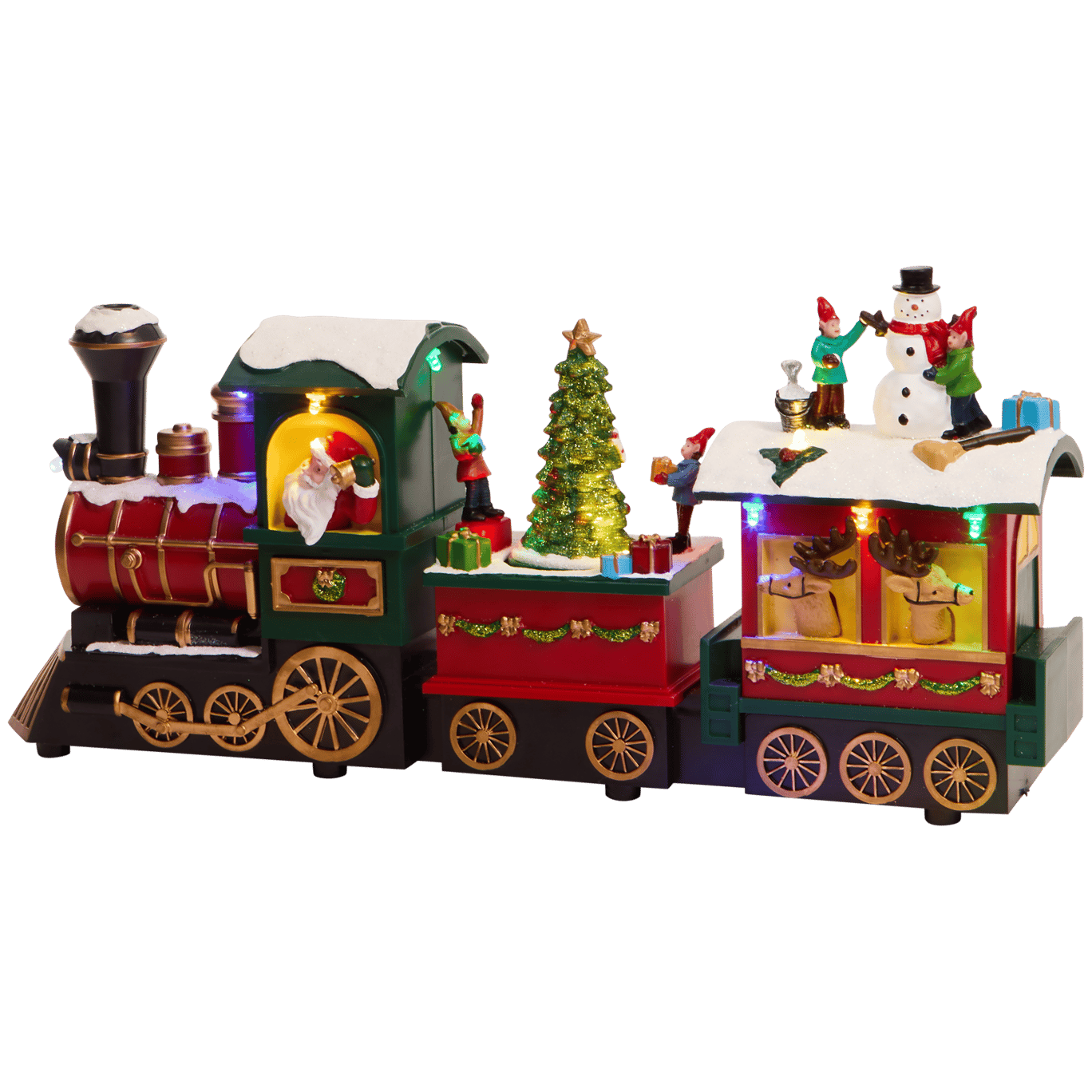 Scène de Noël train