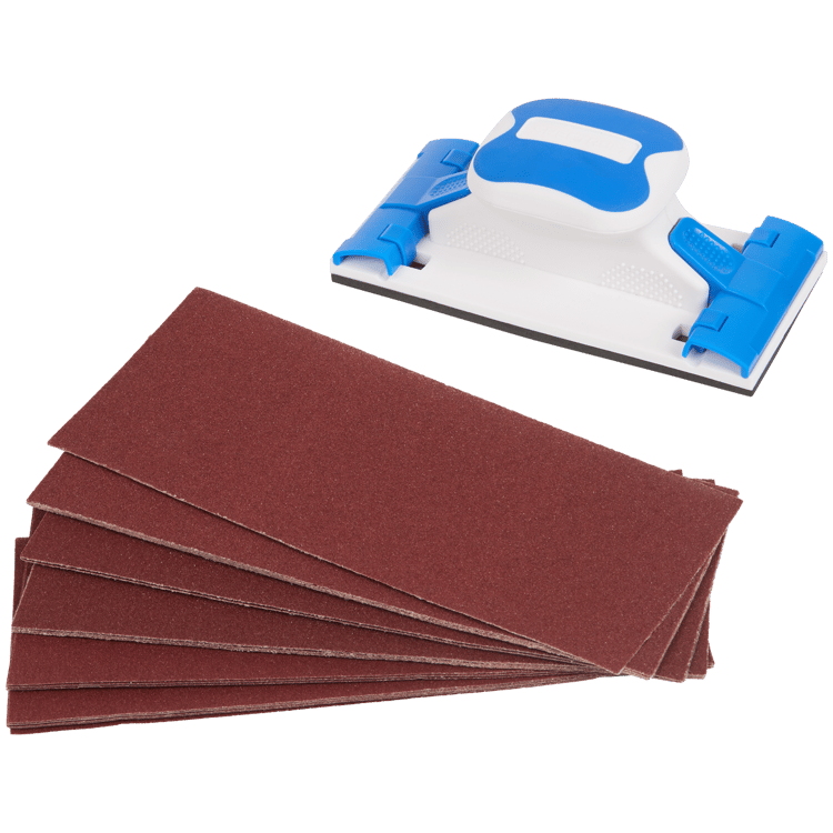 Bloc à poncer avec feuilles abrasives Spectrum