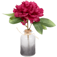 Piwonia-sztuczny kwiat w wazoniku