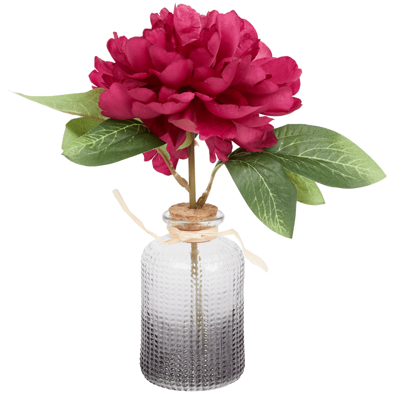 Piwonia-sztuczny kwiat w wazoniku