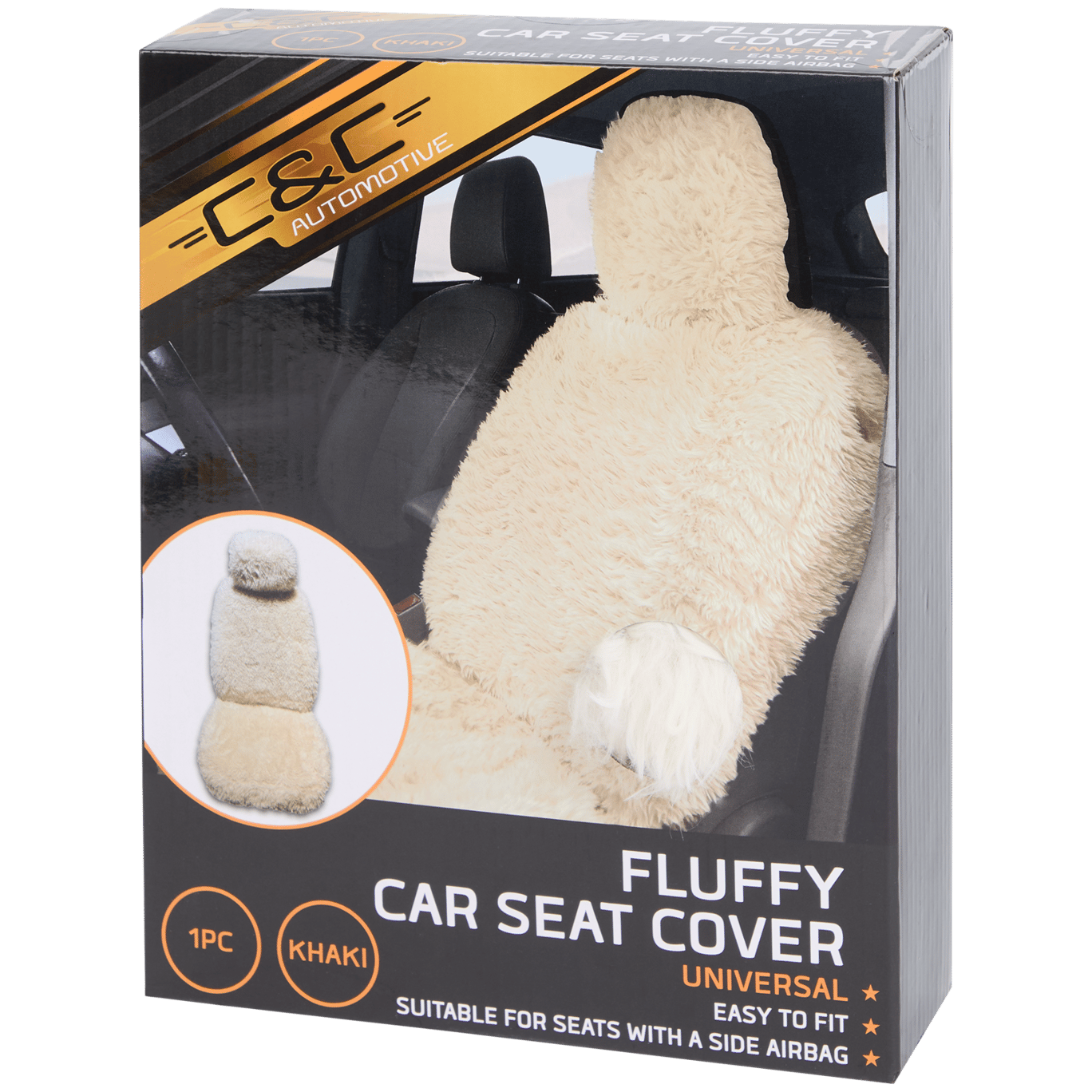 Funda mullida para asiento de coche C&C