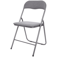 Składane krzesło z aksamitnym siedziskiem