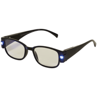 Óculos de leitura com luz LED
