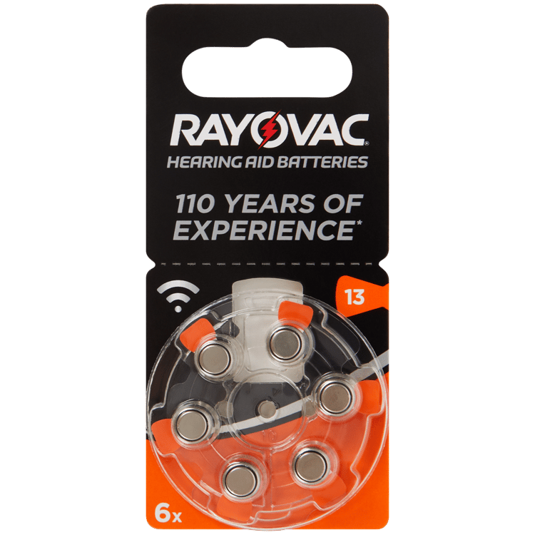 Piles pour appareils auditifs Rayovac A13