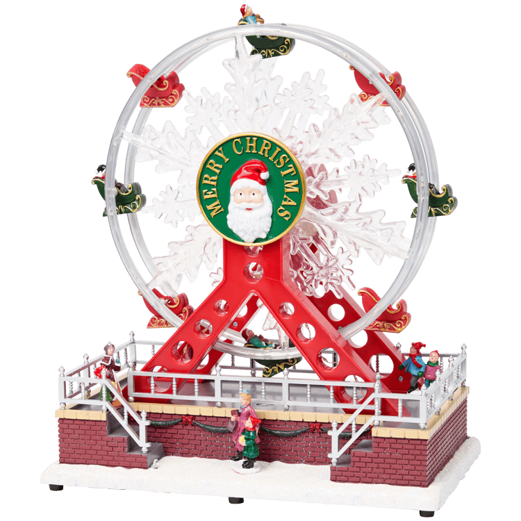 Ornamento de Natal com música Magic Village