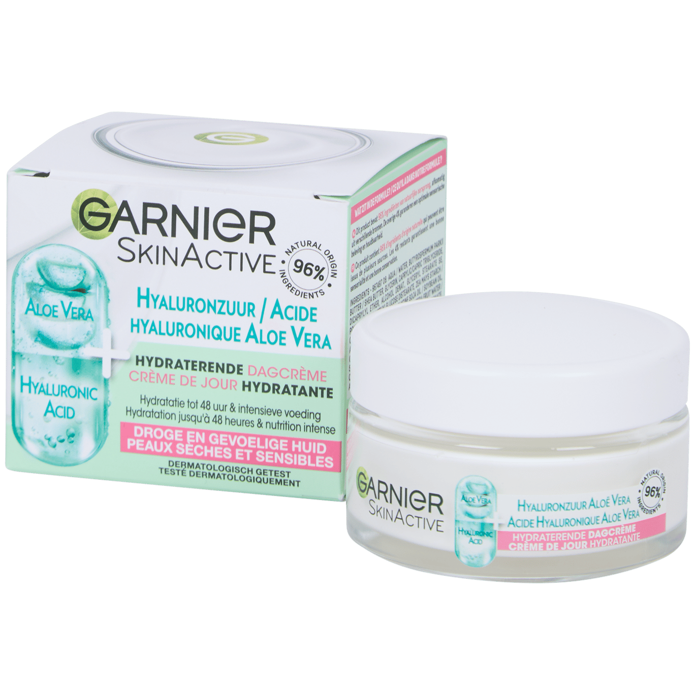 Crème de jour Garnier Skin Active Acide hyaluronique et Aloe Vera