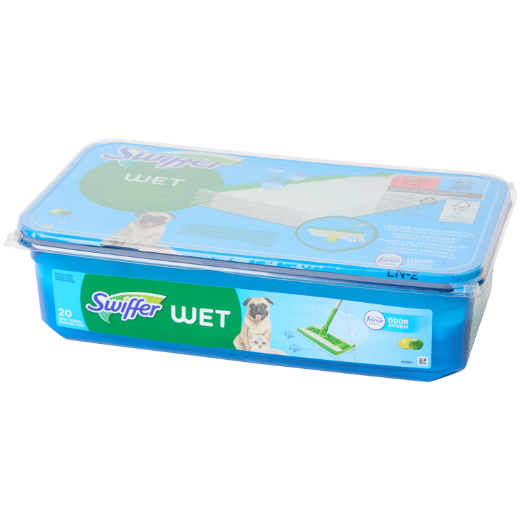 Lingettes humides pour sol Swiffer Wet