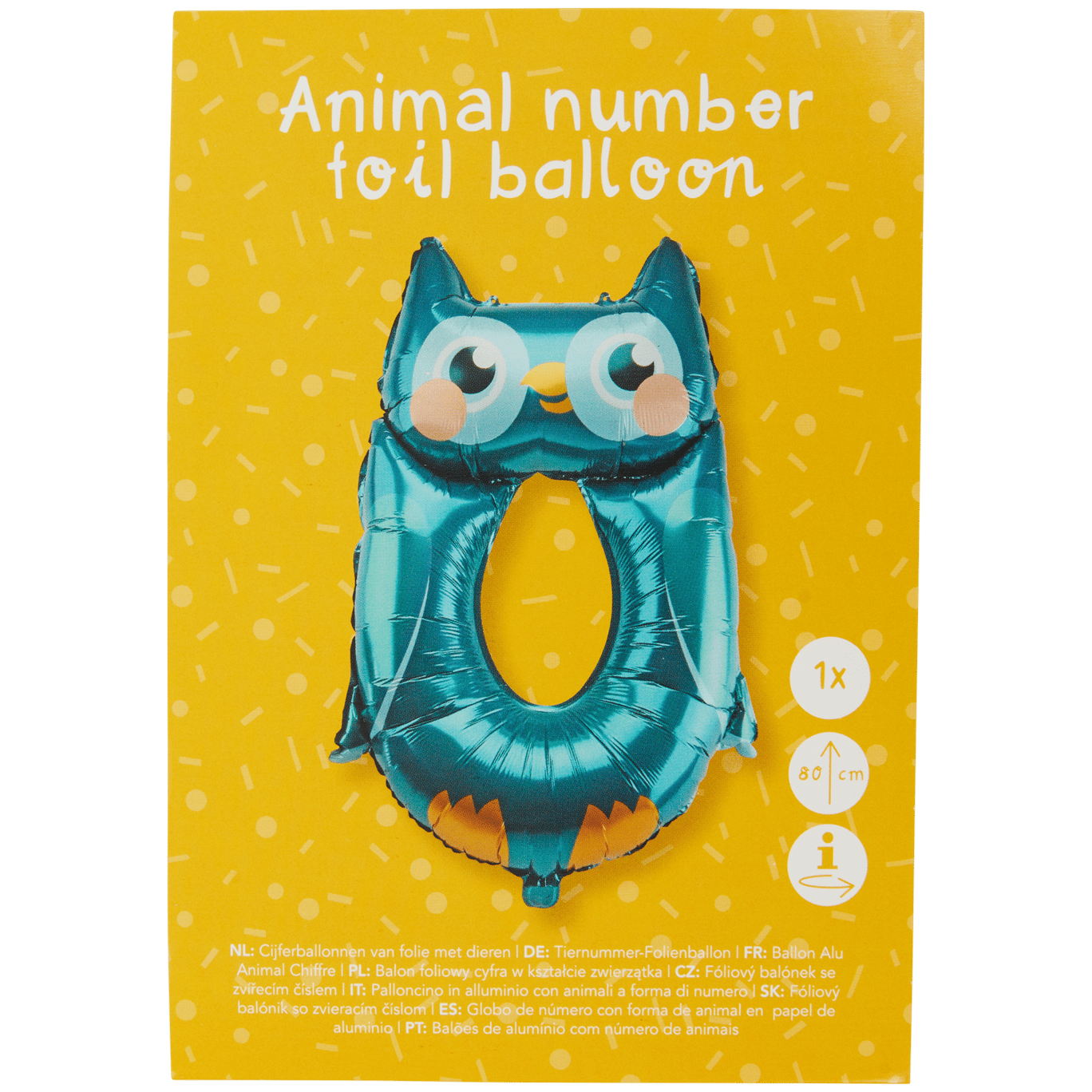 Ballon chiffre animal - La Grande Récré