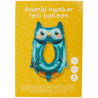 Balon z cyframi zwierzę