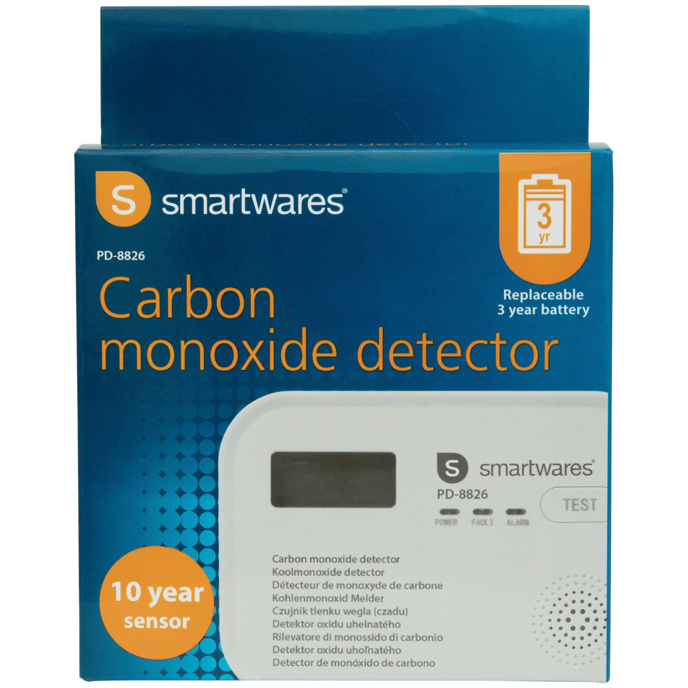 Detetor de monóxido de carbono Smartwares