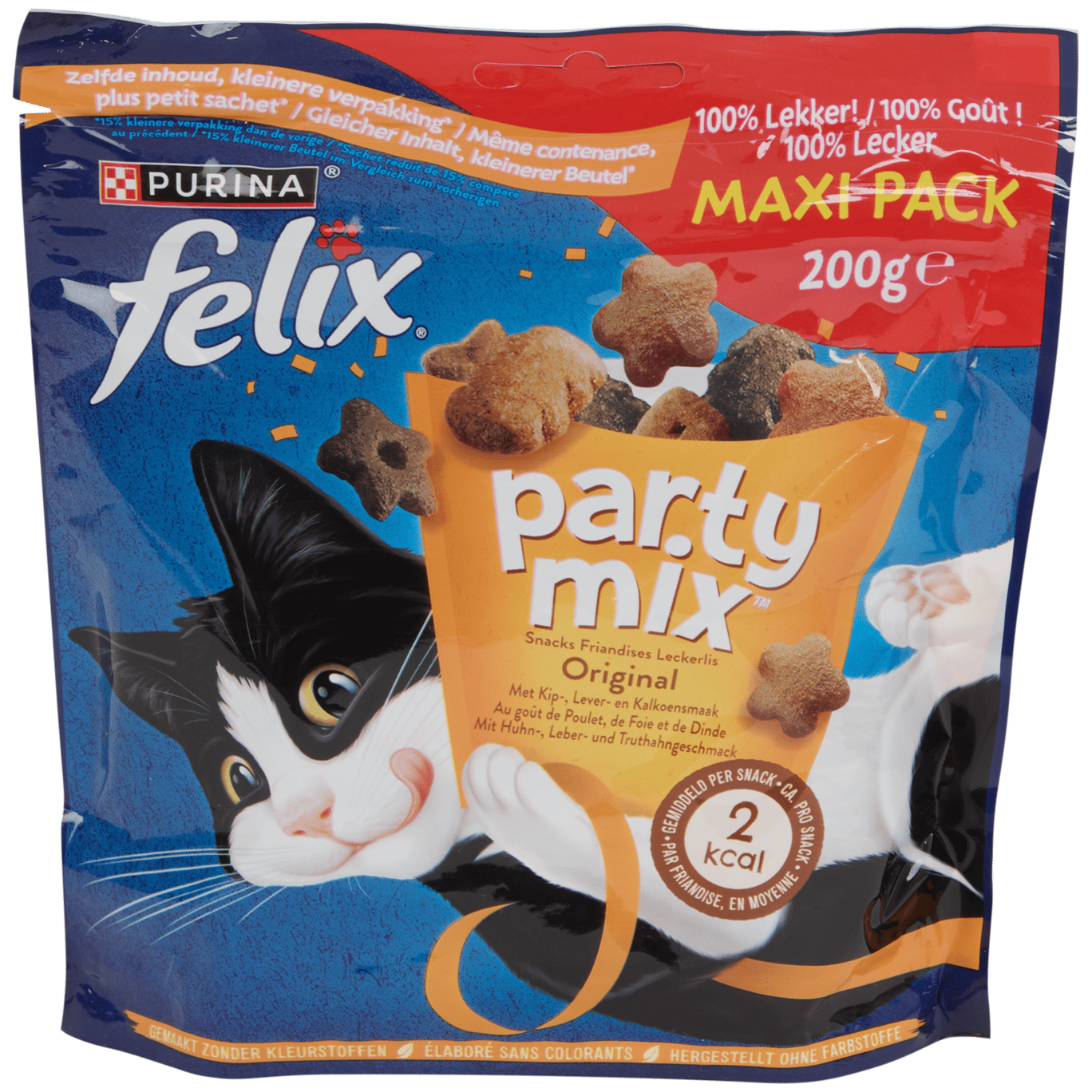 Felix Party Mix kattensnacks Original