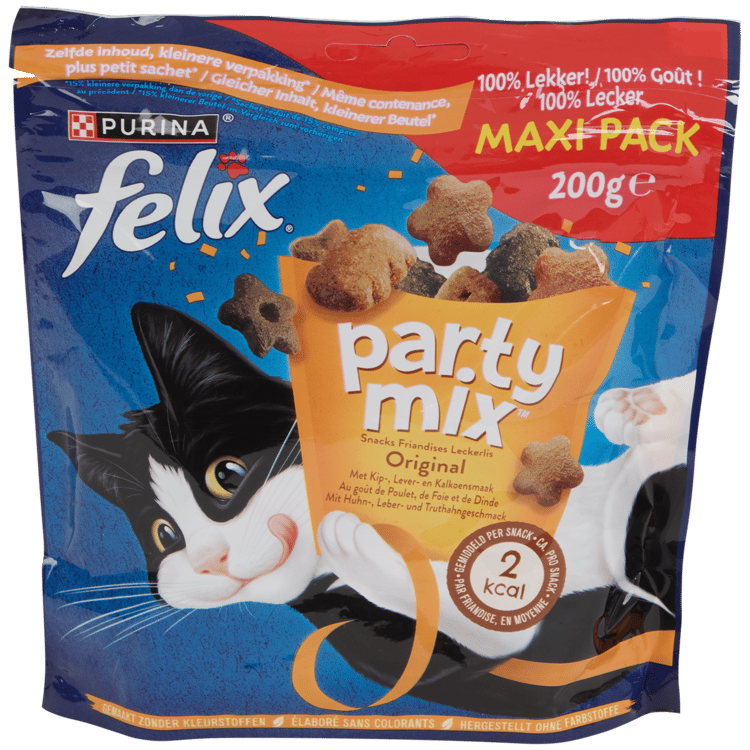 Felix Party Mix kattensnacks Original