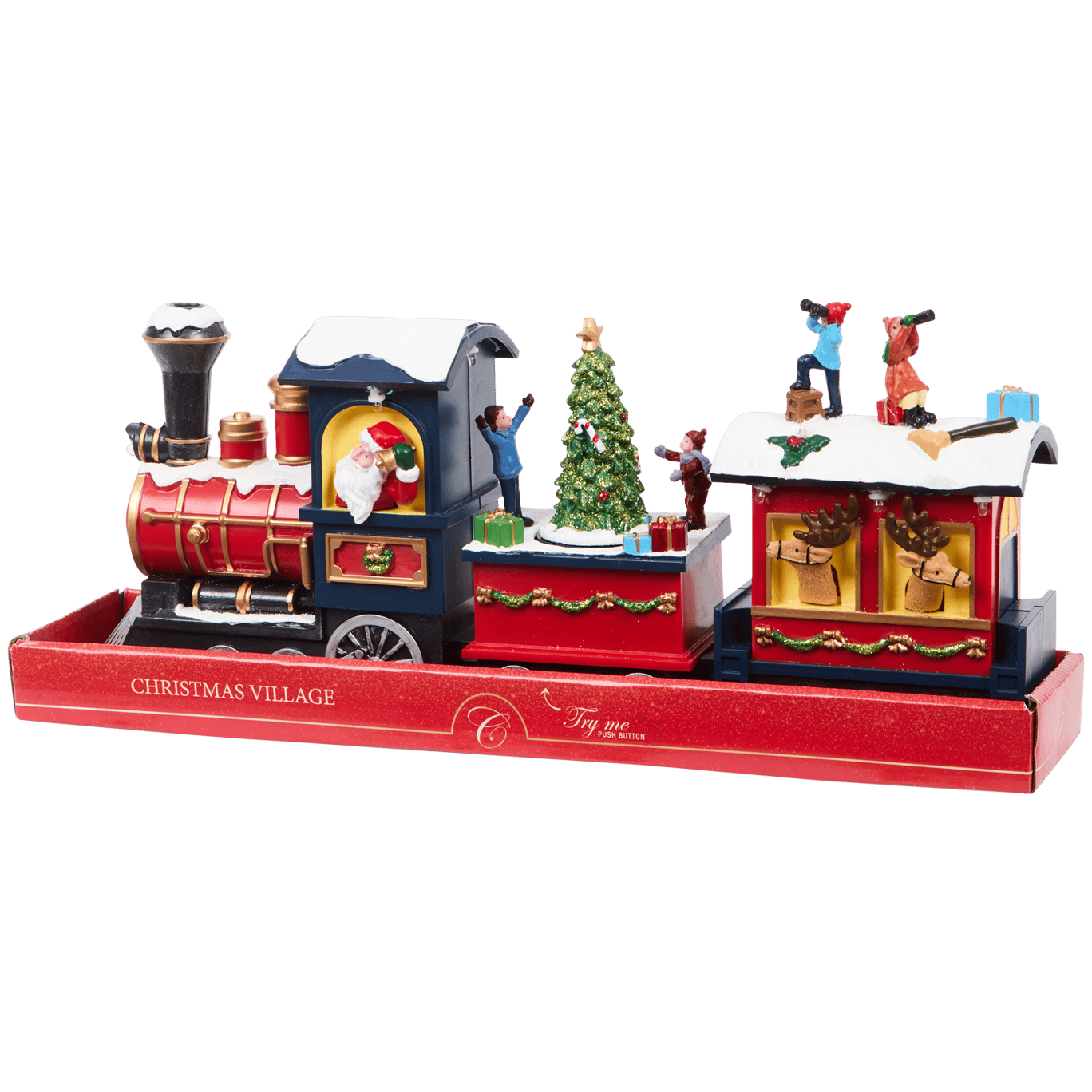 Scène de Noël train