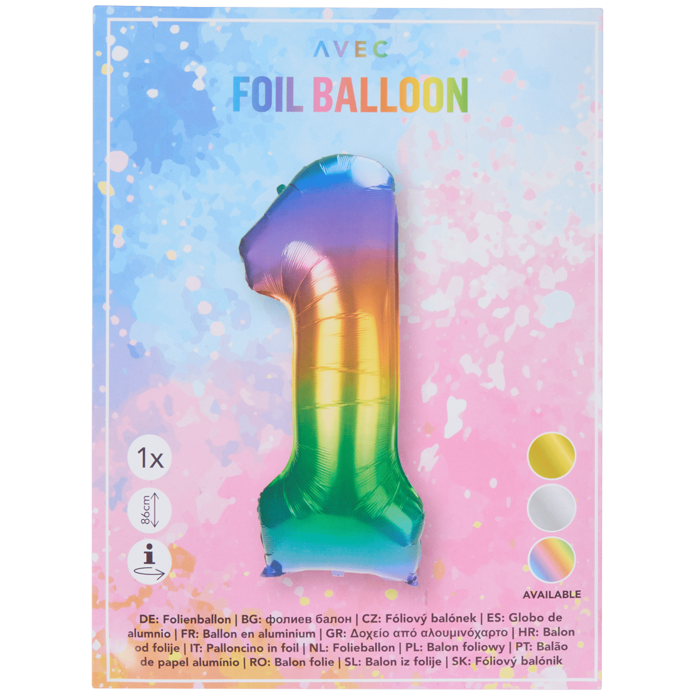 Balon foliowy cyfra