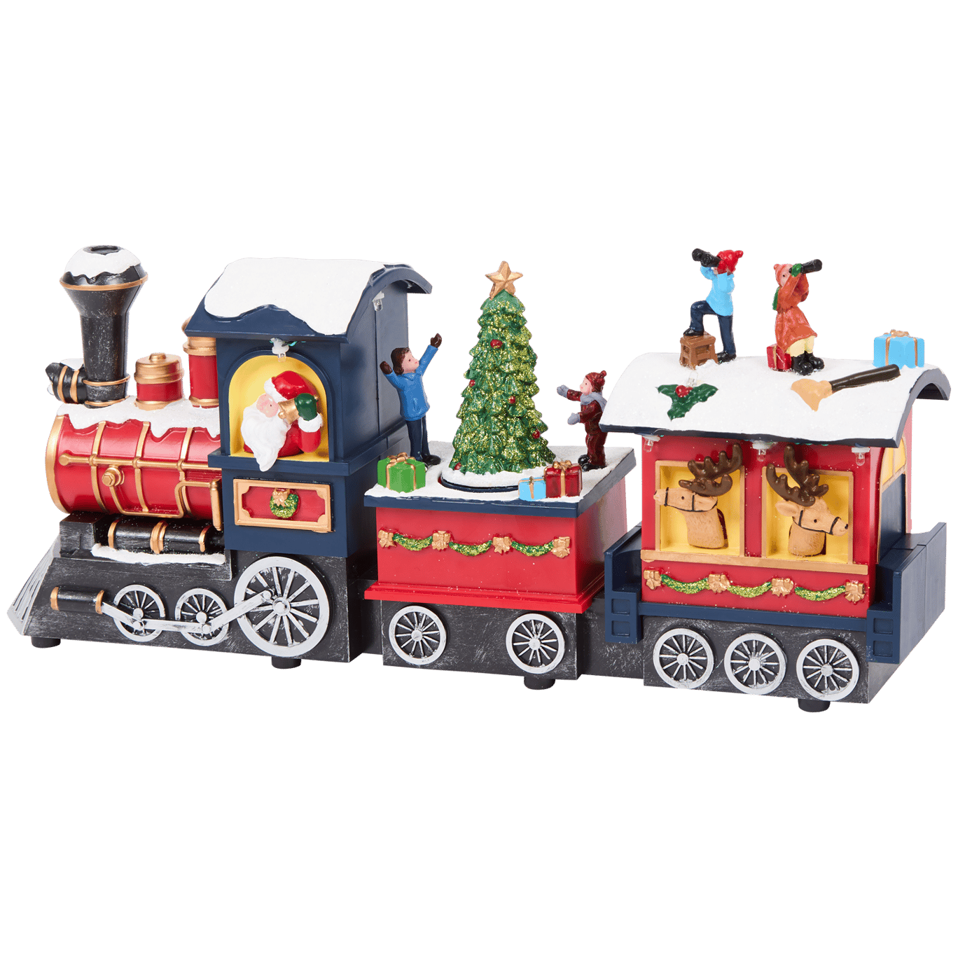 Scène de Noël train