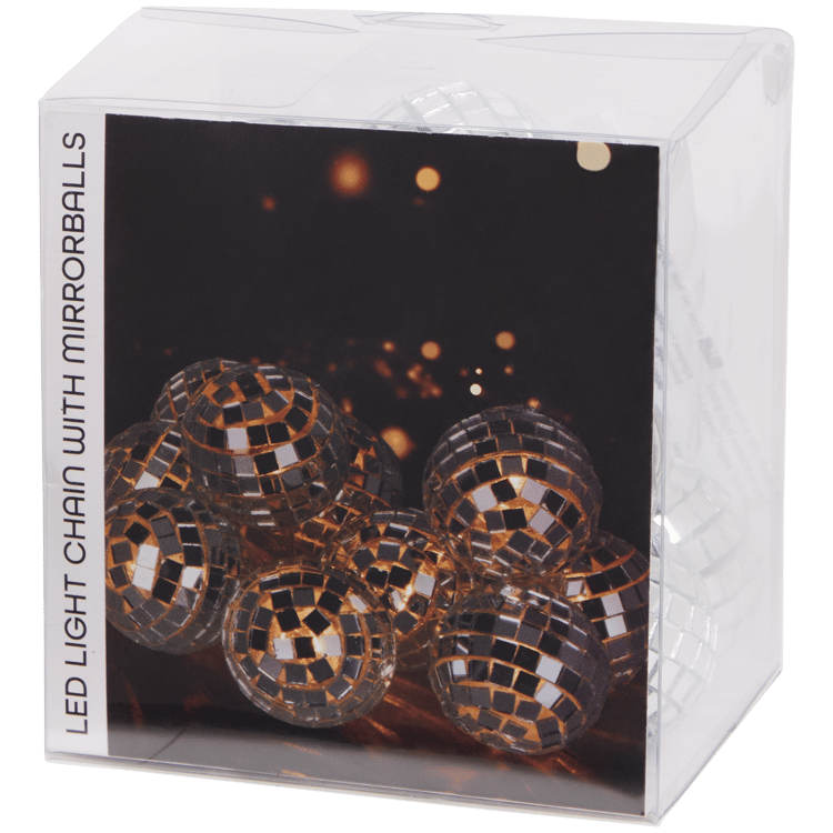 Guirlande lumineuse avec boules disco