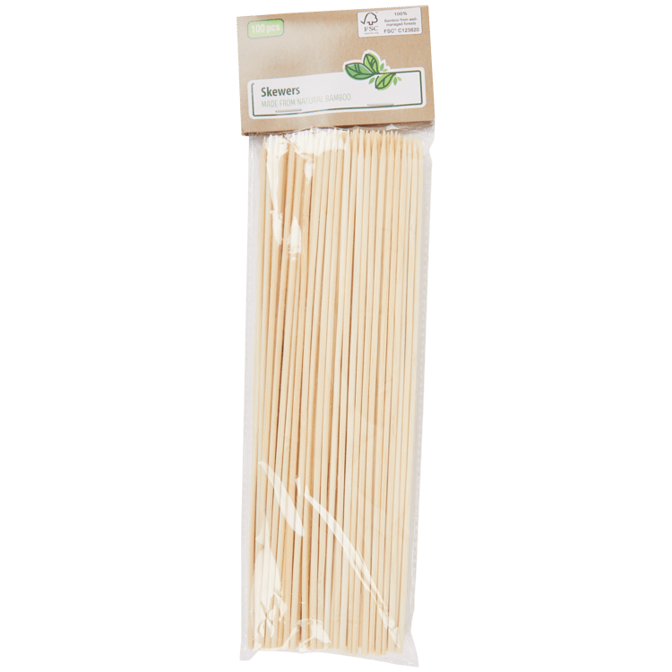 Espetos de bambu