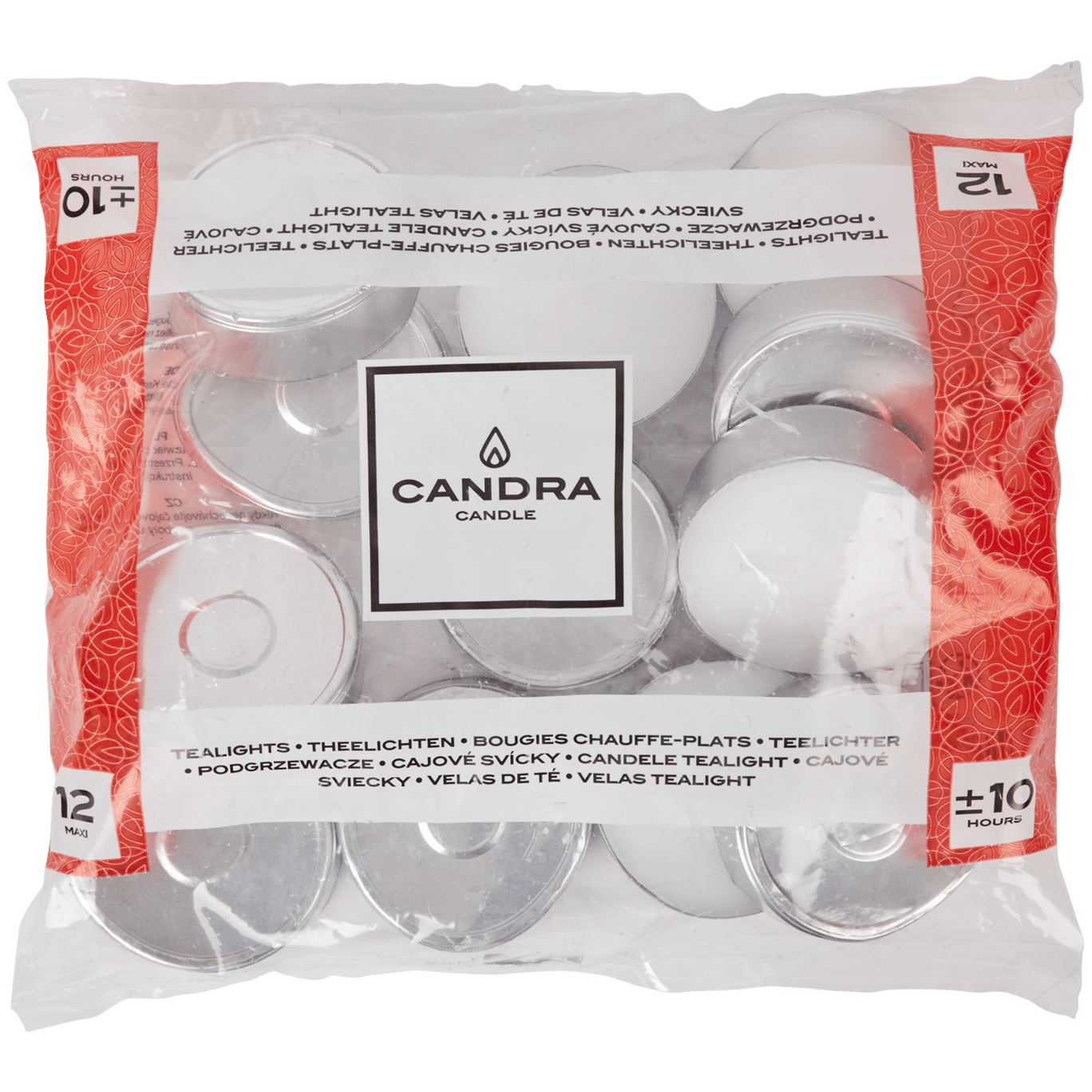 Candra XL-Teelichter Weiß