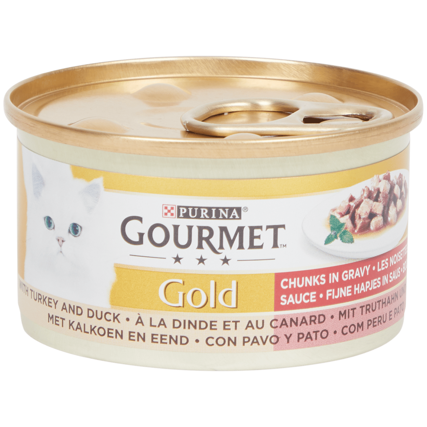 Petiscos deliciosos em molho Purina Gourmet Gold