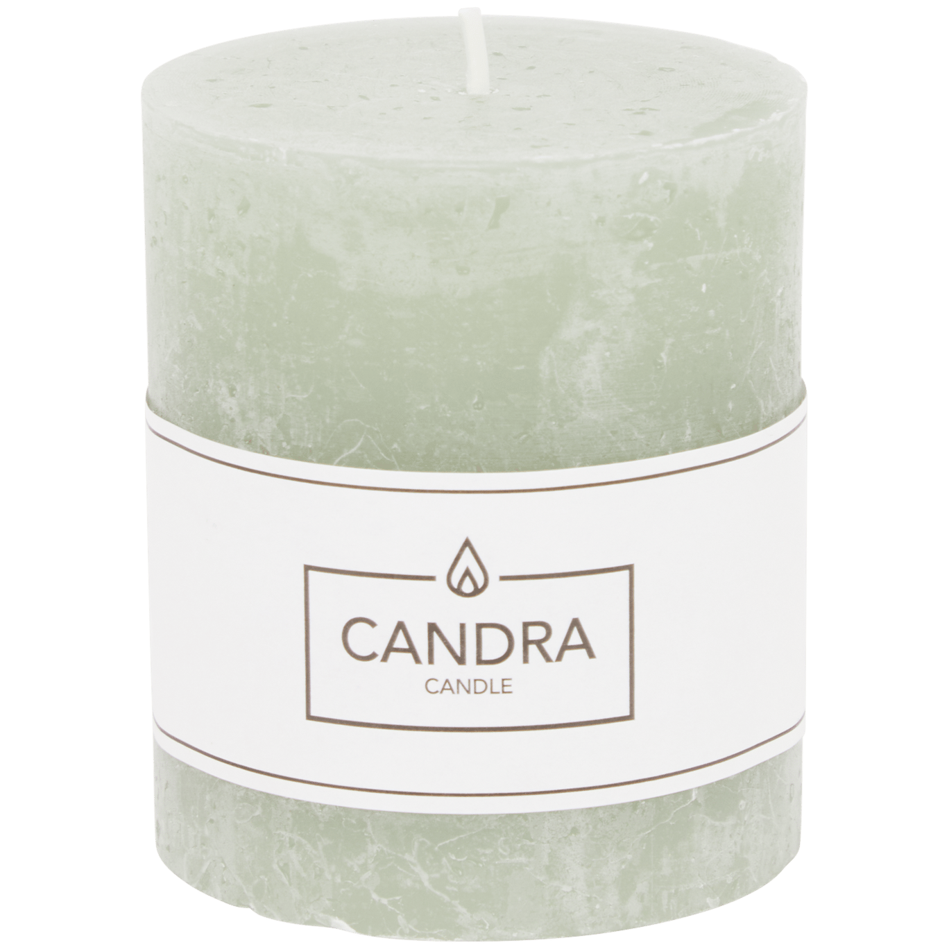 Bougie cylindrique Candra Vert sauge