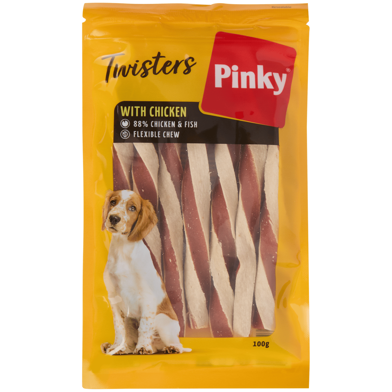 Snacks para cães Twisters Pinky