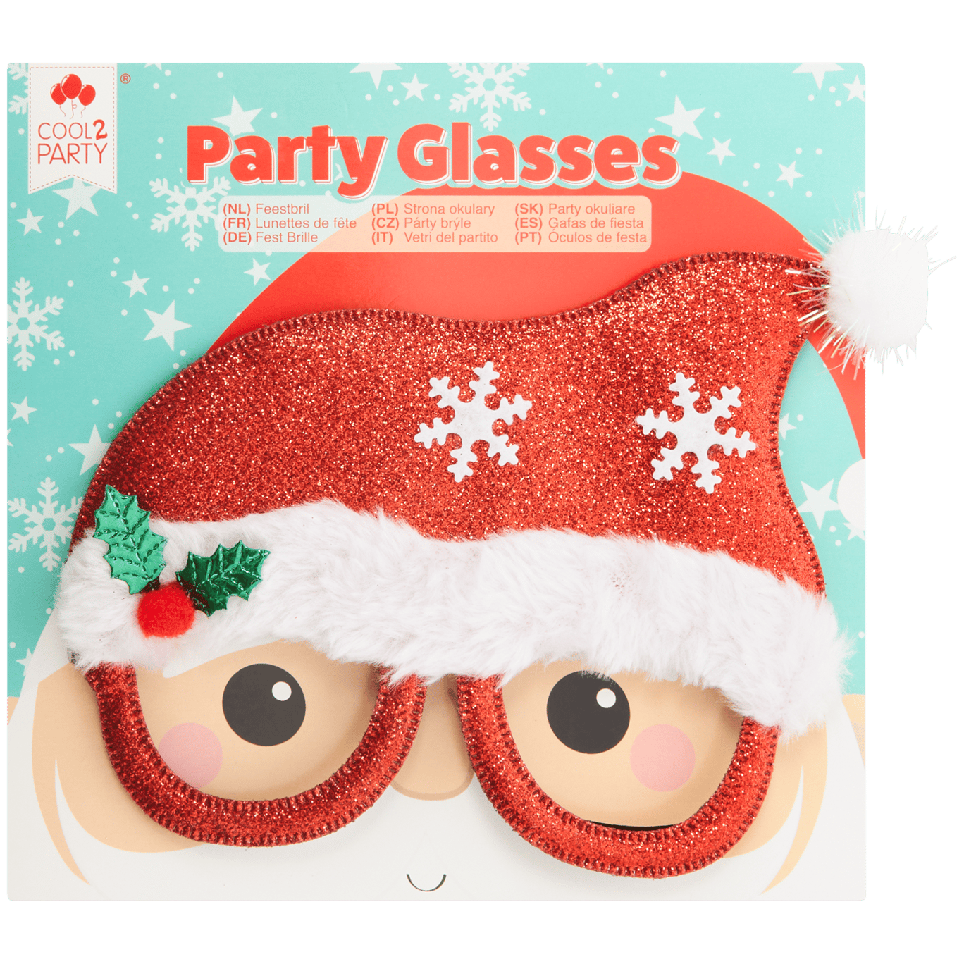 Cool2Party Weihnachtliche Partybrille