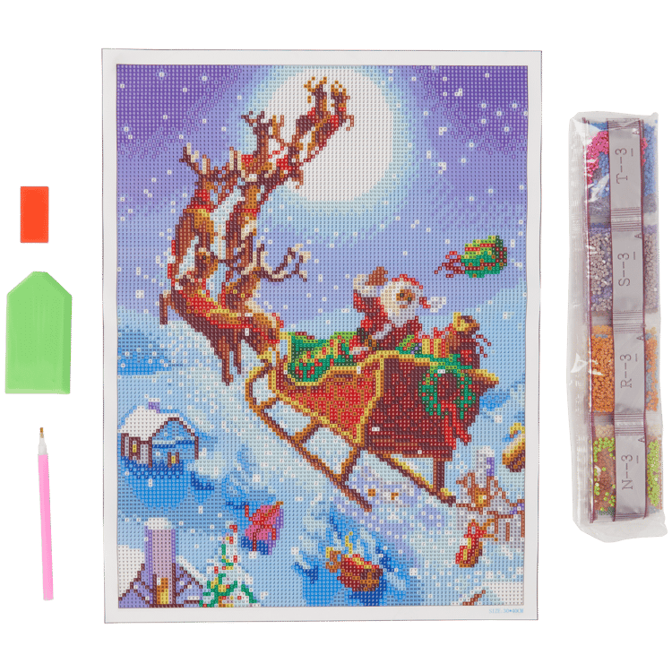 Peinture diamant de Noël Avec