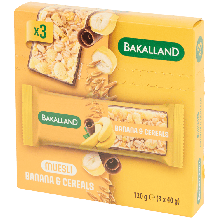 Barres de muesli Banane & Céréales