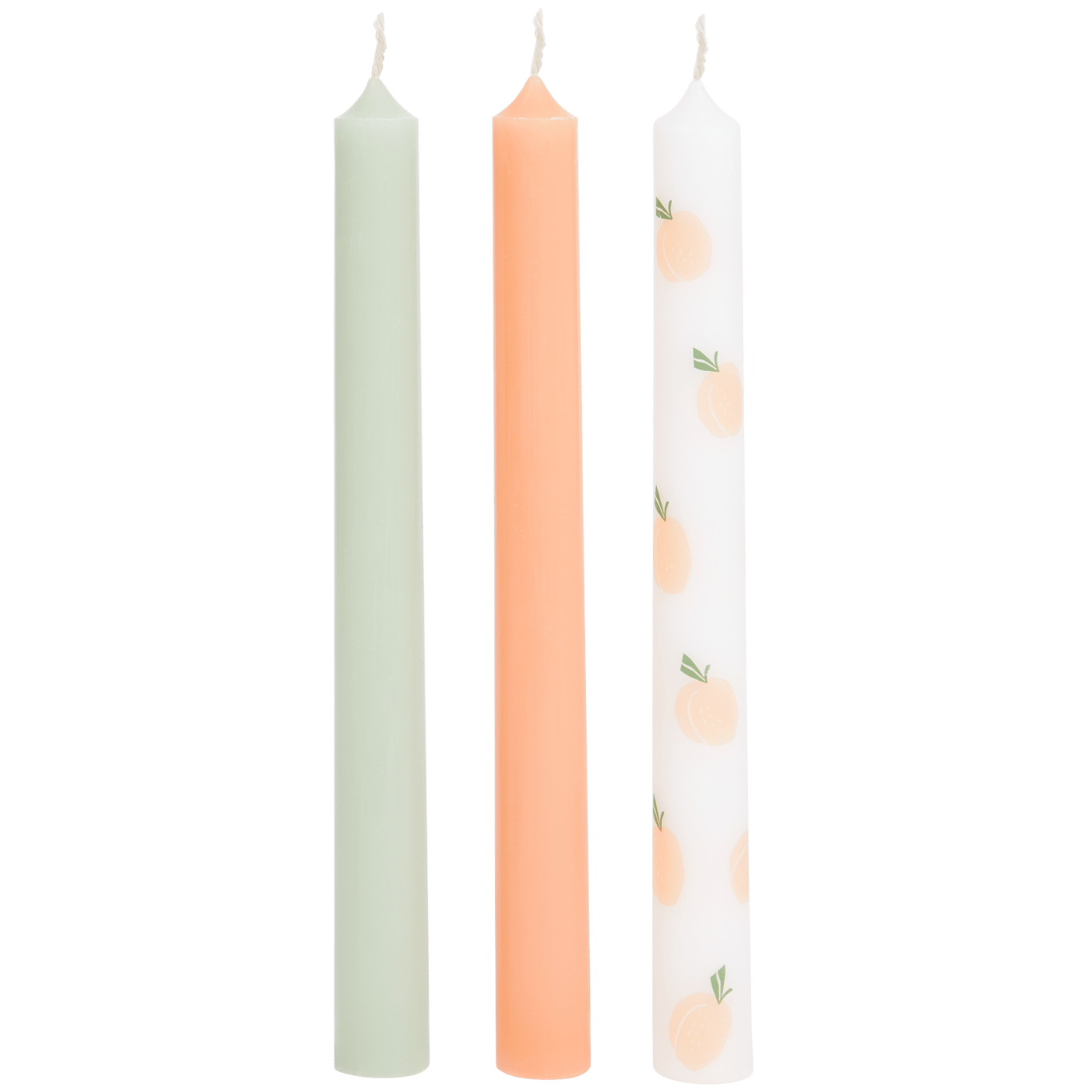 Velas decorativas com padrão