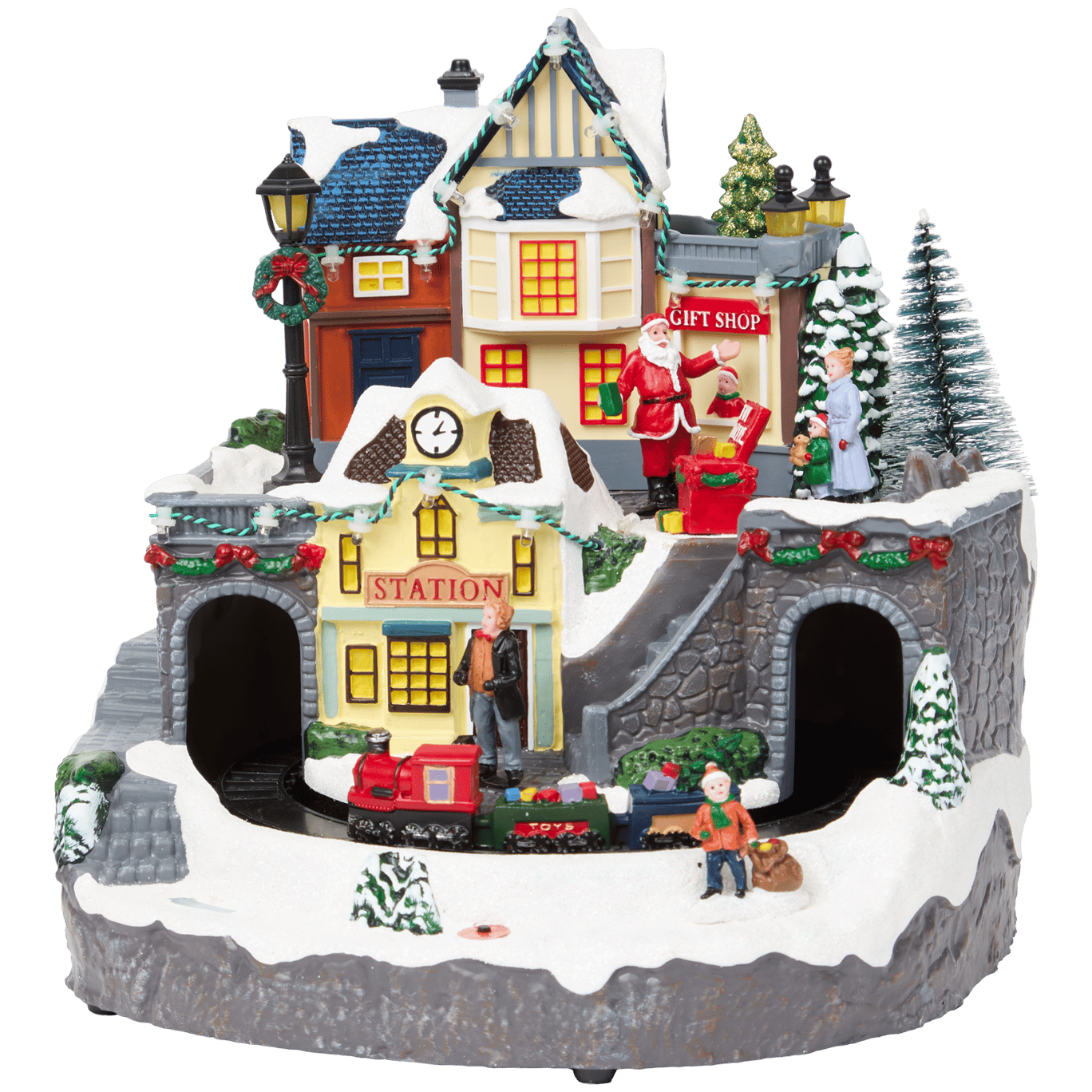 Magic Village kerstdecoratie met licht