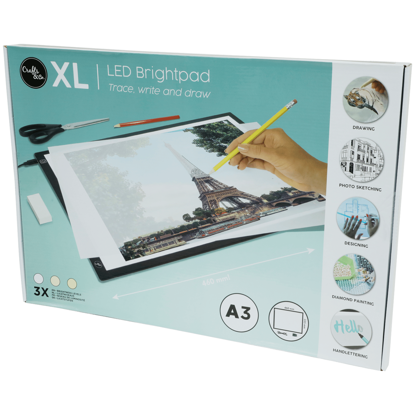 Tablette lumineuse LED XL Crafts & Co