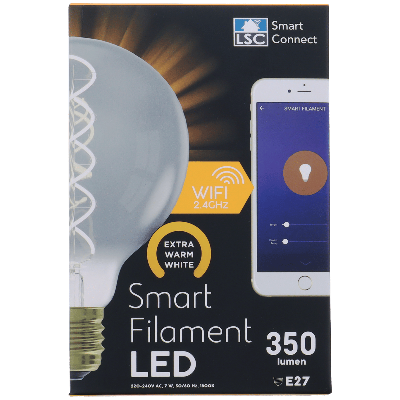 Titanová LED žárovka s vláknem LSC Smart Connect
