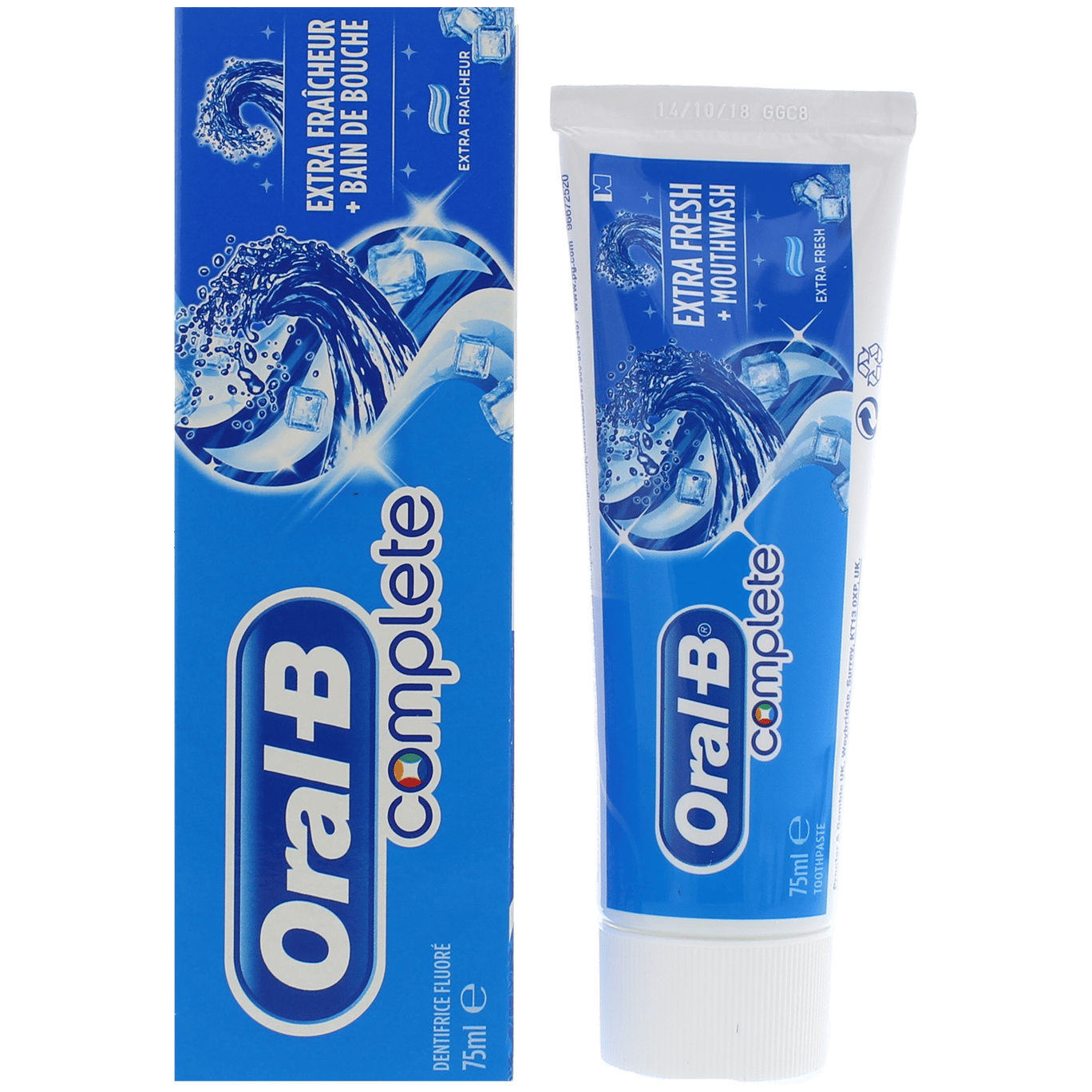 Kalmte Pasen Uitscheiden Oral-B tandpasta Complete Extra Fresh + Mouthwash | Action.com