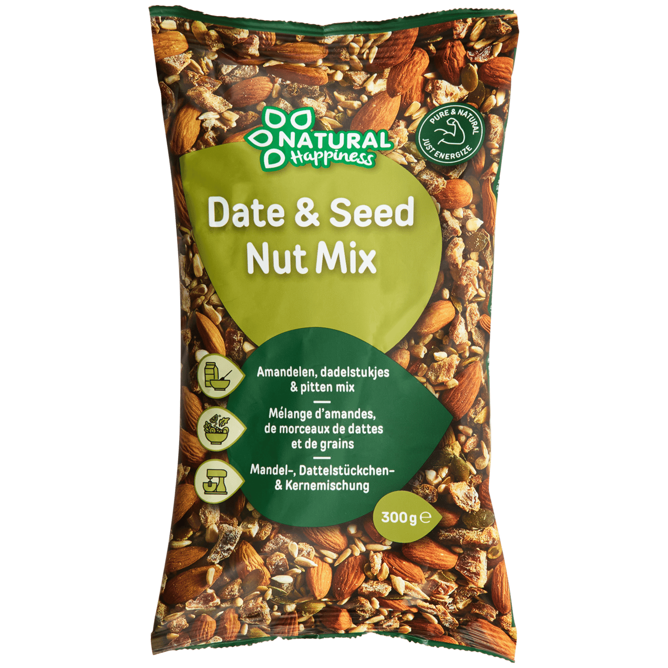 Mélange d'amandes, de dattes et de grains Natural Happiness