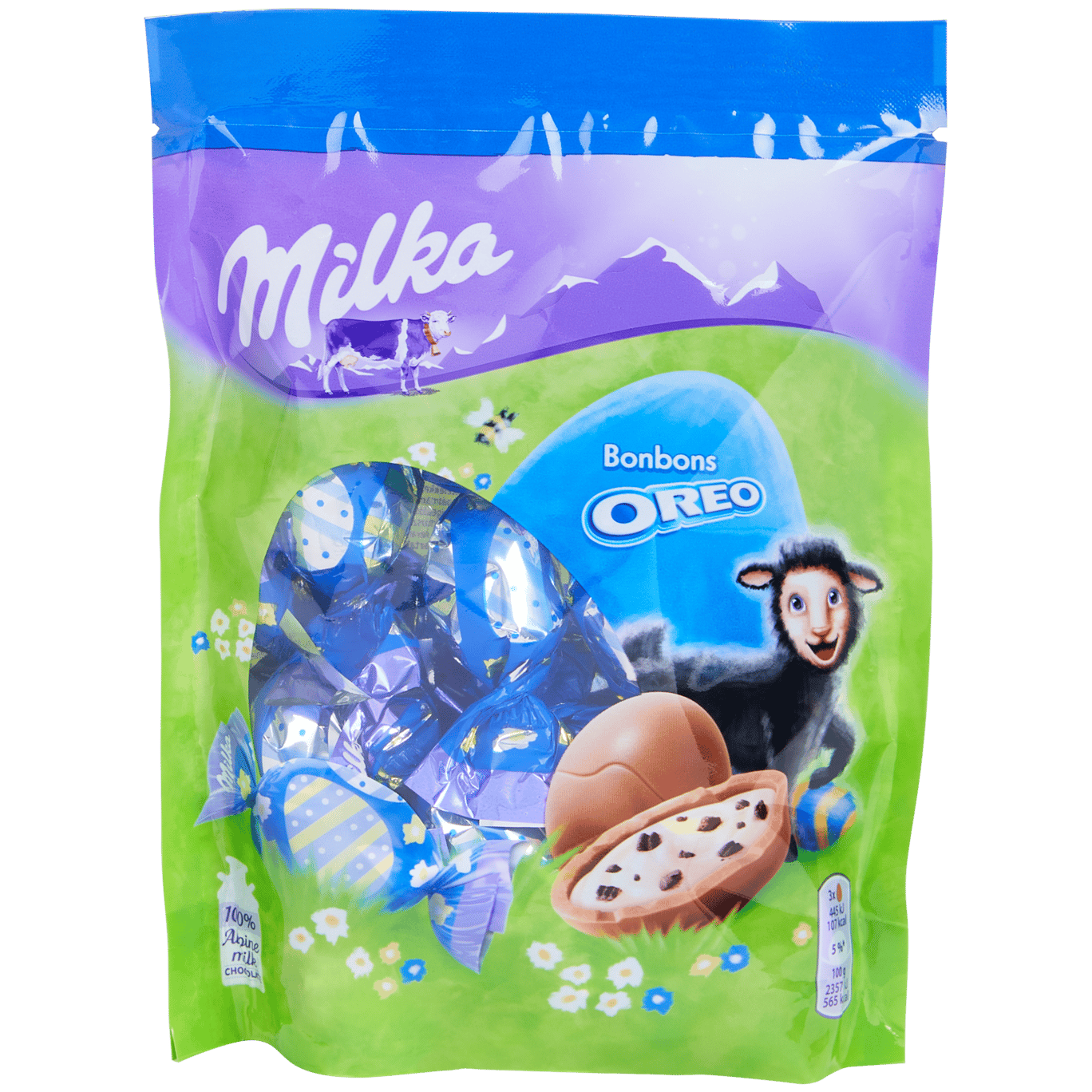 Ovinhos de Páscoa de chocolate Milka Oreo