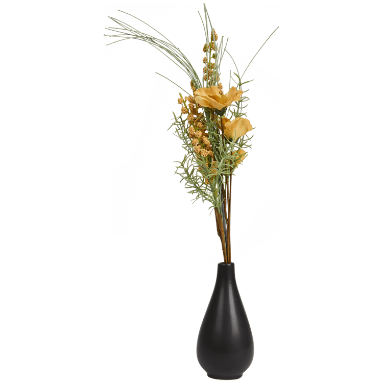 Fleurs artificielles dans un vase