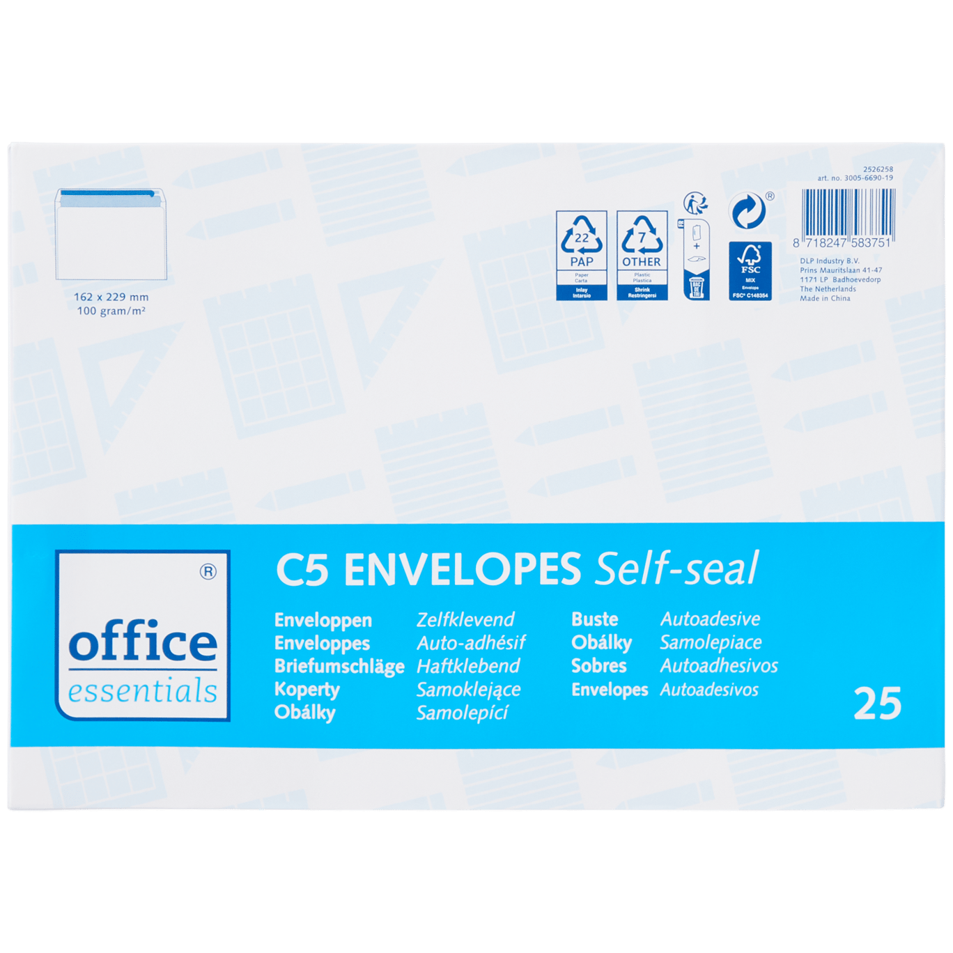 Teken Om toestemming te geven Integreren Office Essentials enveloppen C5 | Action.com