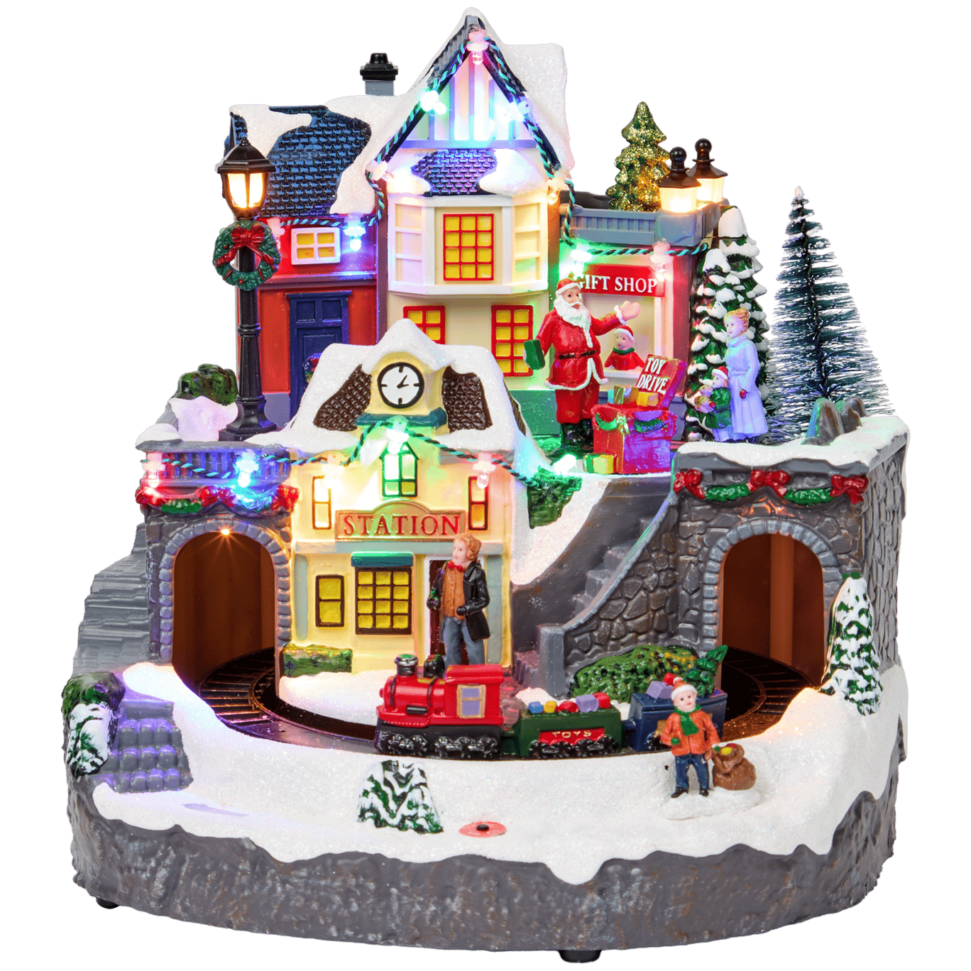 Magic Village kerstdecoratie met licht