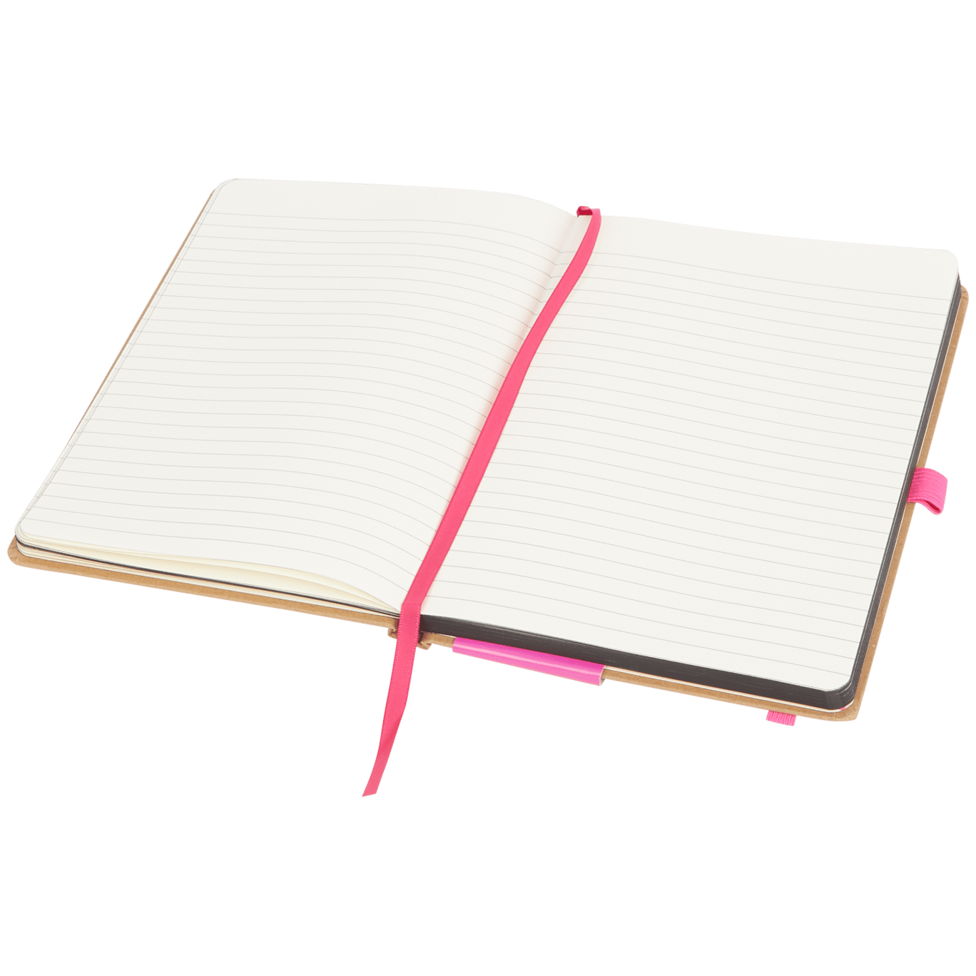 Notizbuch mit Gummiband und Stiftschlaufe
