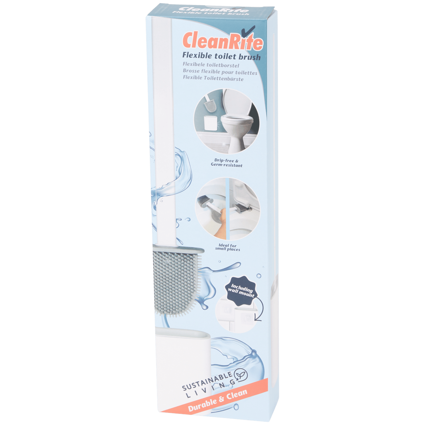 Brosse de toilette flexible CleanRite