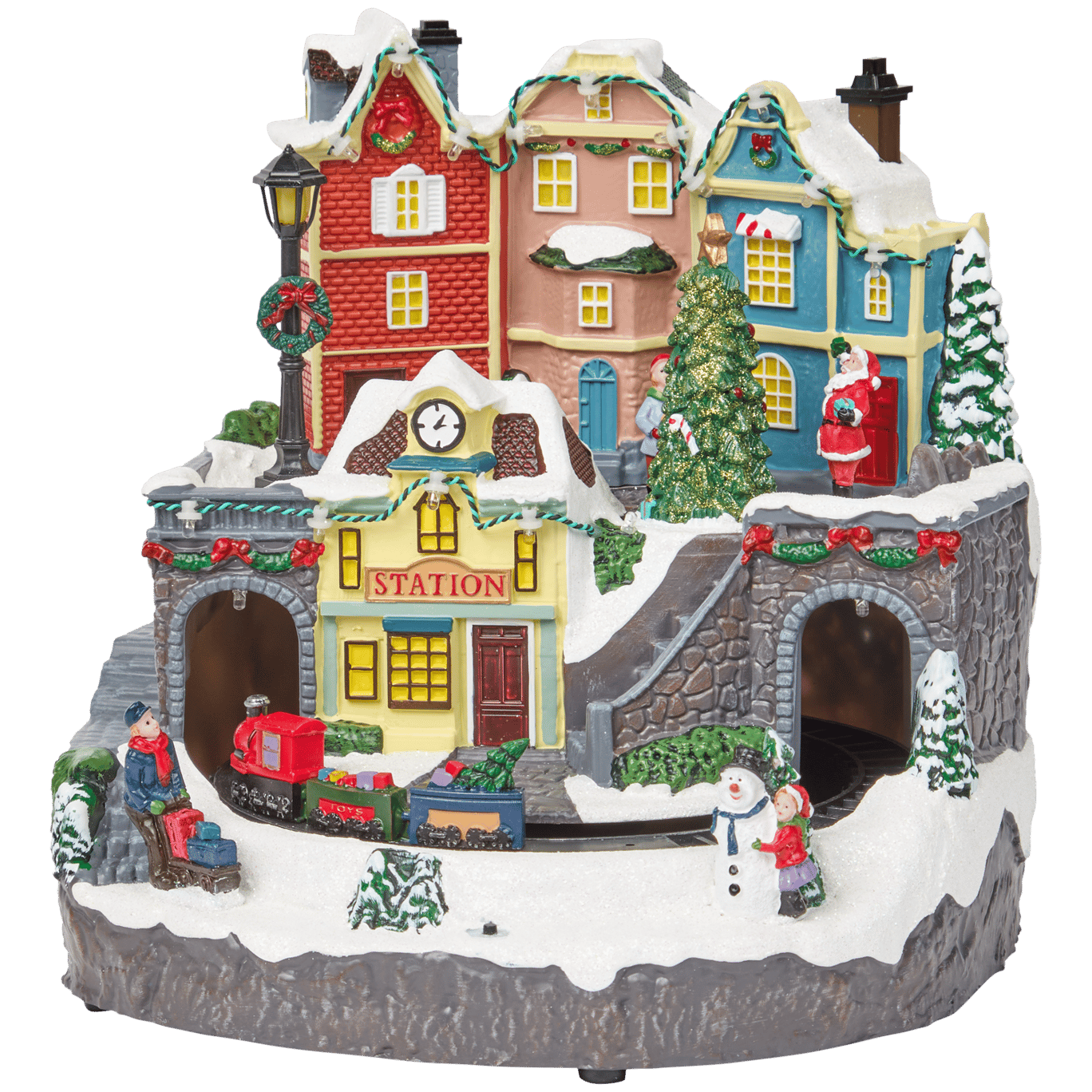 Magic Village kerstdecoratie met licht