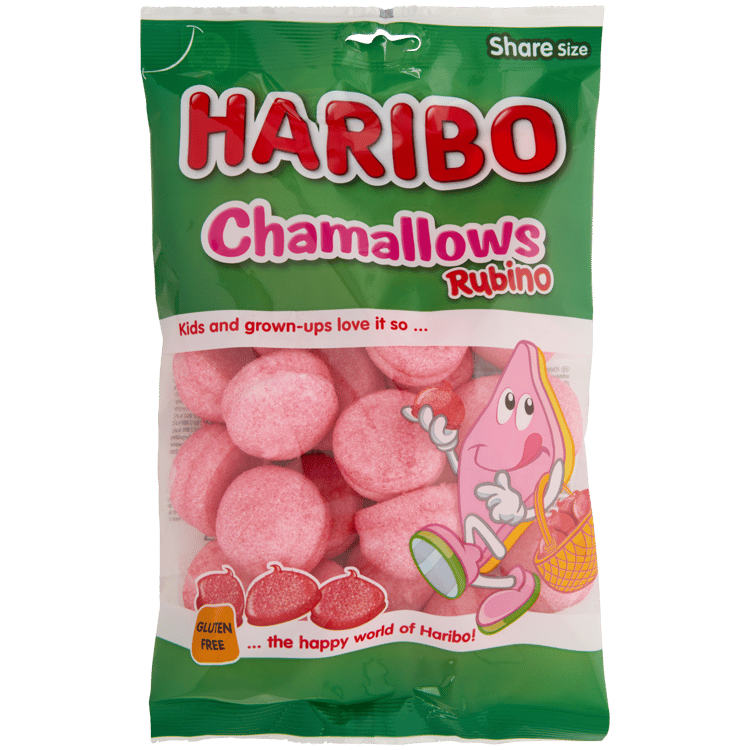 Chamallows Haribo Rubino