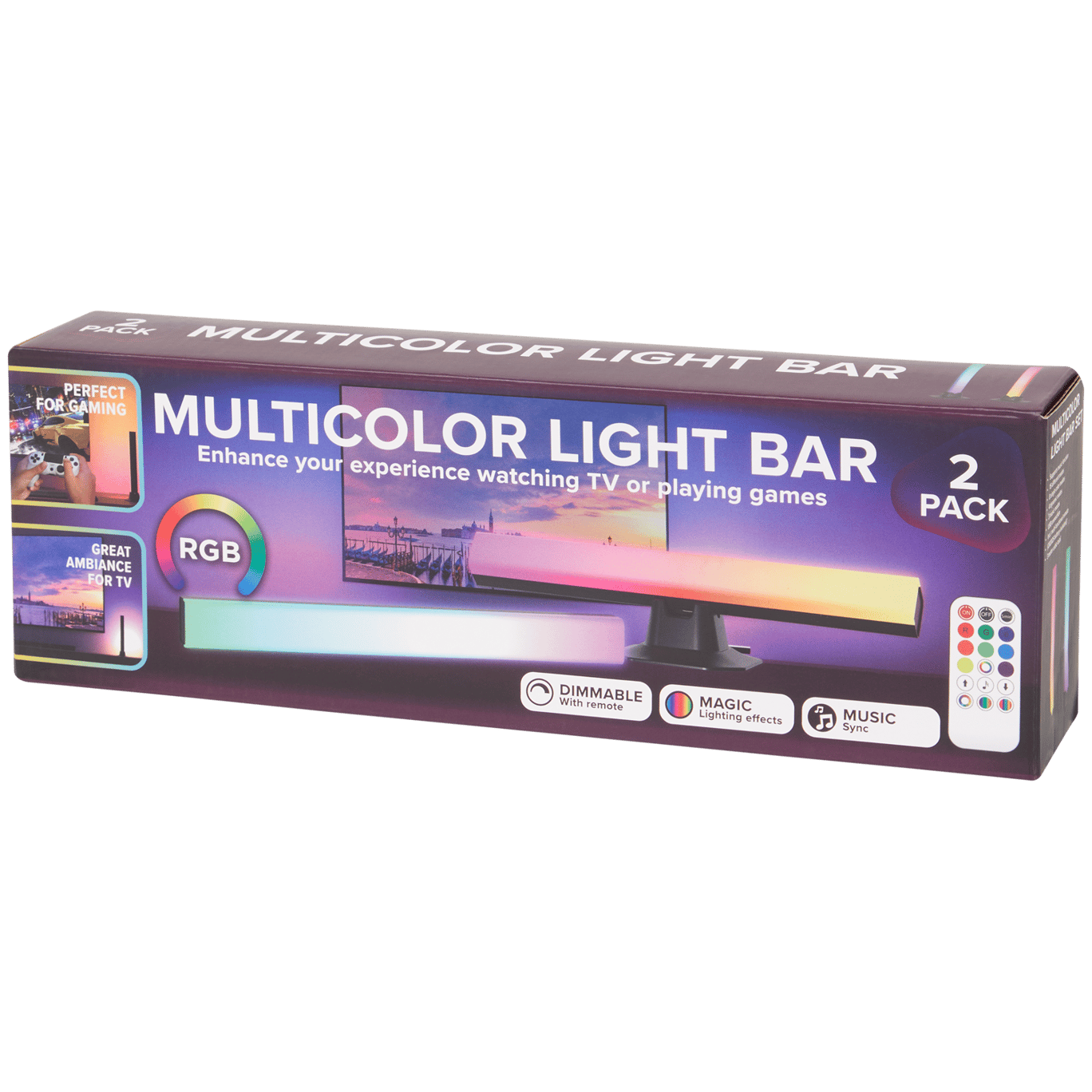 Barras de luces multicolor Eurodomest