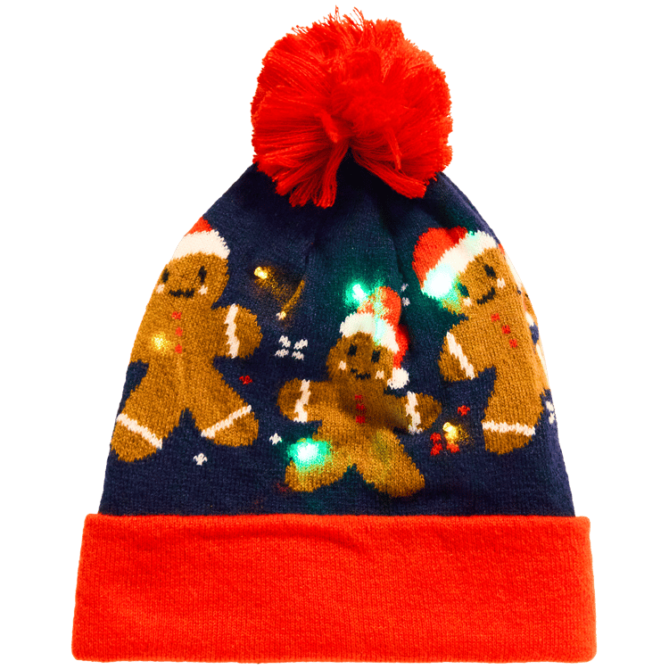 Gorro de Navidad con luces